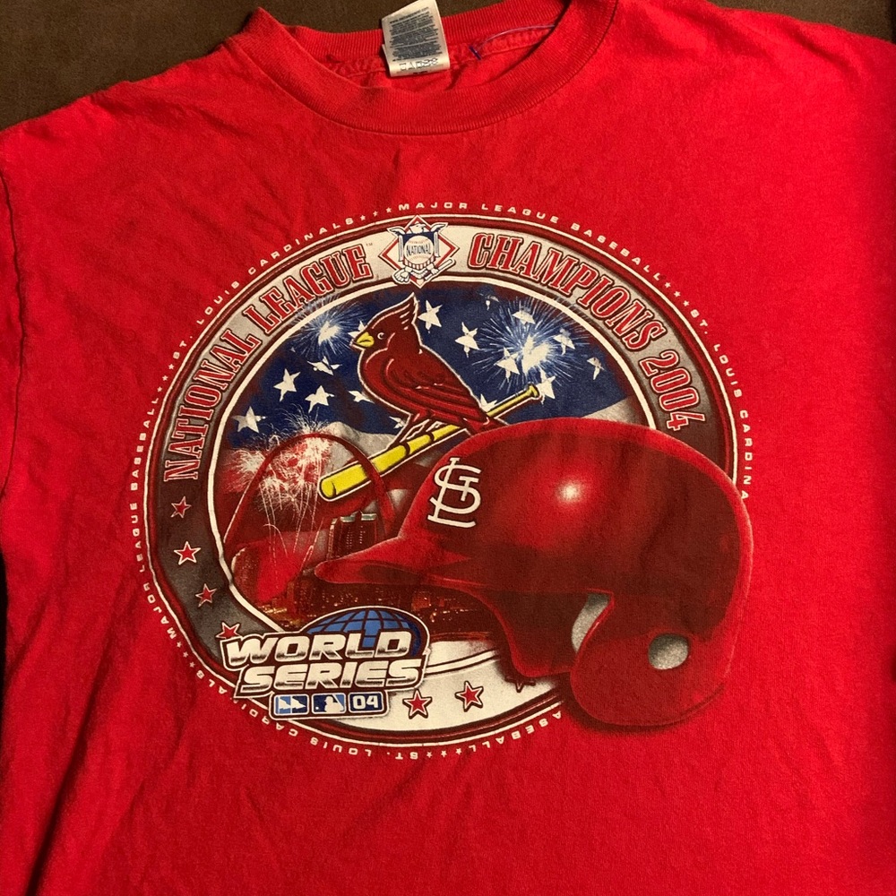 ‘04 Cardinals NL Champs T Shirt Size M